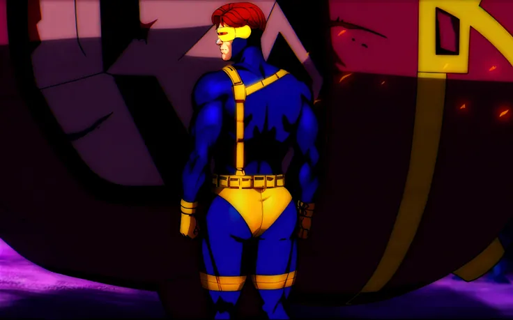 A (muscular:1.0) male on sewers from back by jimlee by phausto by hotcha by PatrickFillion, 1boy, ass, penis, anus, comic, helmet, rear view, masterwork