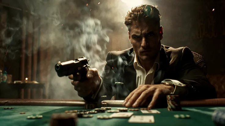arafed man in a casino room with a roule wheel, casino, the card player man, indoor casino, gambling, poker, shutterstock, inside a casino, playing poker, portrait shot, dramatic cinematic action shot, cover shot, photo still, by Wayne England, gaming, (fantasy), motivational, by Jakob Gauermann, by Scott M. Fischer