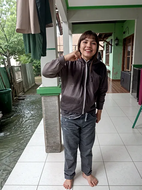 Indonesia girl peeing pants