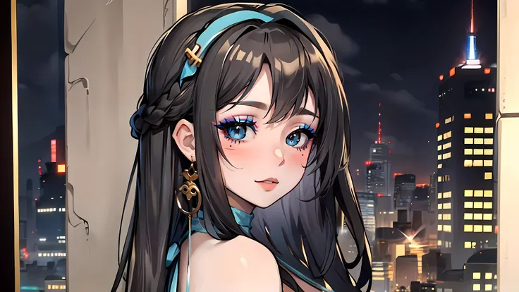 Nico Robin, Futuristic, Sunset, Nico Robin from One Piece, High Quality 4K, Anime Style art, in a suit