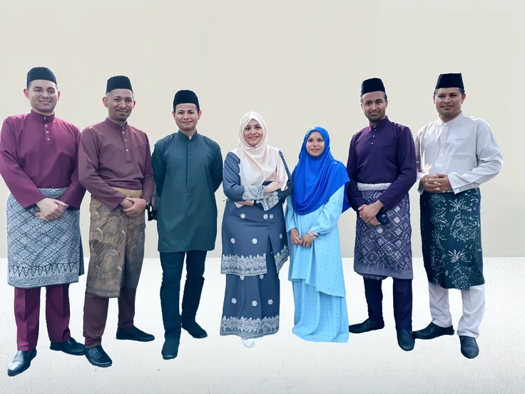 there are many people posing for a picture together in a living room, barong family, an indonesian family portrait, group portraits, full protrait, portrait shot, family portrait, full body portrait of a group, potrait, portrait image, group portrait, protrait, home photography portrait, by Basuki Abdullah, family photography, happy family, barong family member