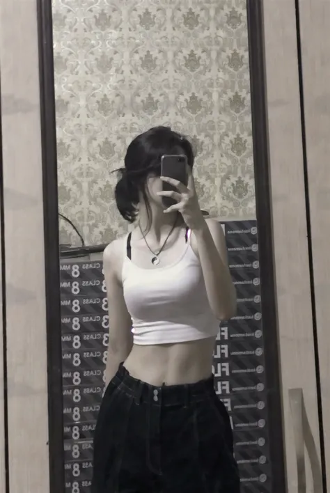 Selfie with Y2k style clothes