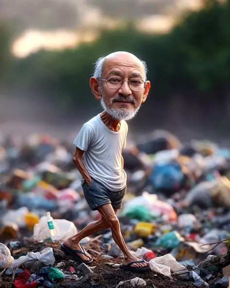 there is a man holding a  on his shoulders, inspired by Bapu, by Bapu, by Bholekar Srihari, father with , by Ingrida Kadaka, father, an oldman, by Odhise Paskali, end of an era, by Ibrahim Kodra, inspired by Bholekar Srihari, vijay jayant props, old man
