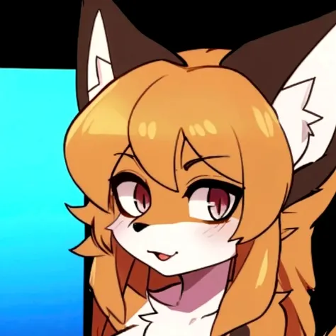 Nervous smiling, uploaded the e621, simple background, beautiful and detailed, woman (((female))) ((anthro)) Fox, (Averi, Fox girl), cinematic lighting, Fox, (anthro, fluffy fur, character focus:1.1), 1girl, anthro fox girl, body fur, curvy, sexy, nice, cute, hot, speaking, comfortable anime-style cartoon-style, digital drawing, (half-closed eyes), green eyes, NSFW, collar, leash, blowjob, human penis, penis in mouth, cum in mouth, submissive female, blushing, on knees, deepthroating penis