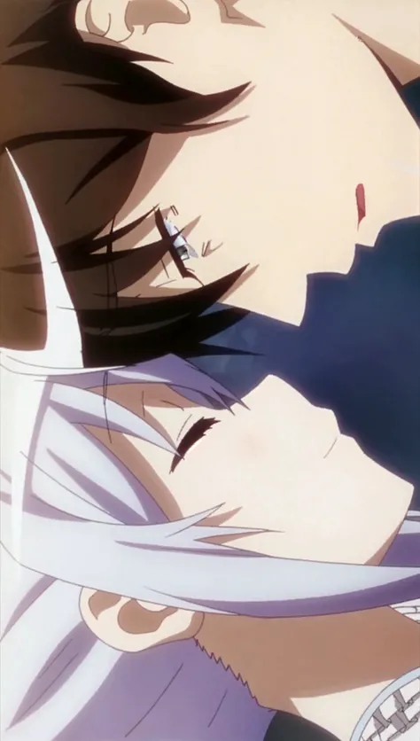 anime girl hugging another girl with a comic bubble above her, gapmoe yandere, yandere, gapmoe yandere grimdark, ahegao, nightcore, from the azur lane videogame, top rated on pixiv, in no game no life, colored manga, nixeu and sakimichan, yandere intricate, splash art anime
