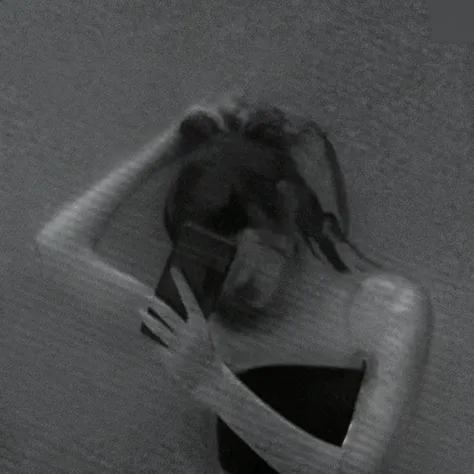someone is drawing a woman with her hand on her face, Cena de pesadelo, scp 173, scp-173, Jeff O matador, cena triste, Repugnantepasta, Yume Nikki, Repugnante!!, indutor de pesadelo, scp-106, imagem assustadora, [ jogo de terror ], scp 3008, muito triste
