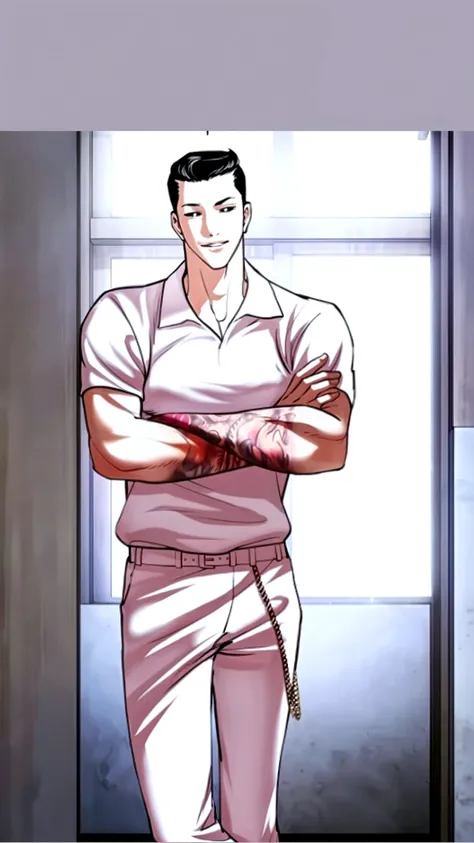 cute, handsome man licking a big penis