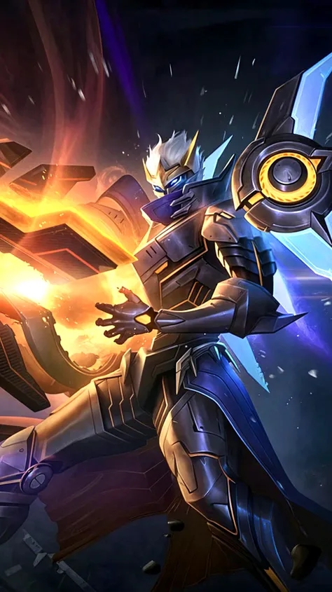 solo,masterpiece, best quality,1girl, <lora:Yuan_Project:0.6>,mecha,helmet,battle, claws, glowing, night, science_fiction, armor, <lora:Light and Shadow:0.6>,starry,star \(sky\), stars,sunset,fire,holding weapon,weapon