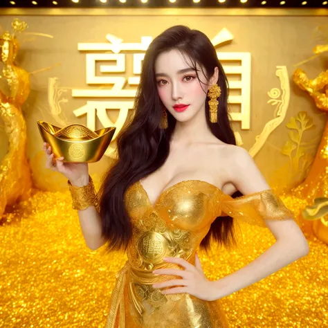 （tmasterpiece，top-quality，Best quality at best，offcial art，Beautiful and beautiful：1.2），（1 busty girl，yangmi，Yang Mi，），The content is very detailed，Colorful，The most detailed，offcial art，Unity8k wallpaper，ultra - detailed，Beautiful and beautiful，Big breasts are beautiful，tmasterpiece，Best quality at best，（tangled，datura，Tangles，entangled），divinelight，gold foil，Gold leaf art，Flash drawing，PerfectNwsjMajic