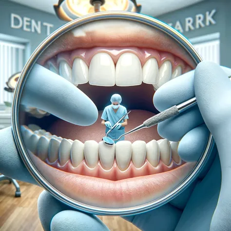 dentures,in a hospital,on the desk