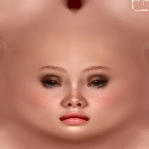 8k resolution, pores, realistic, glossy skin, no lashes, high quality, high display, shadows shading