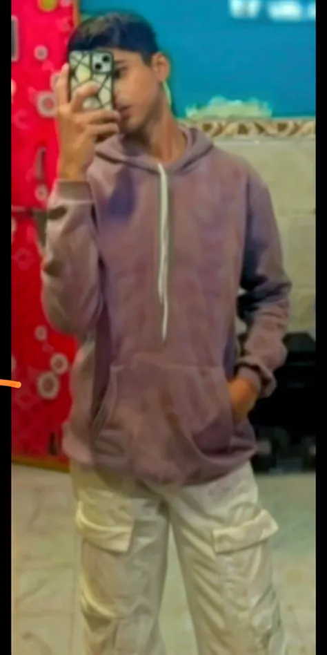 Slim black man with sticking out penis