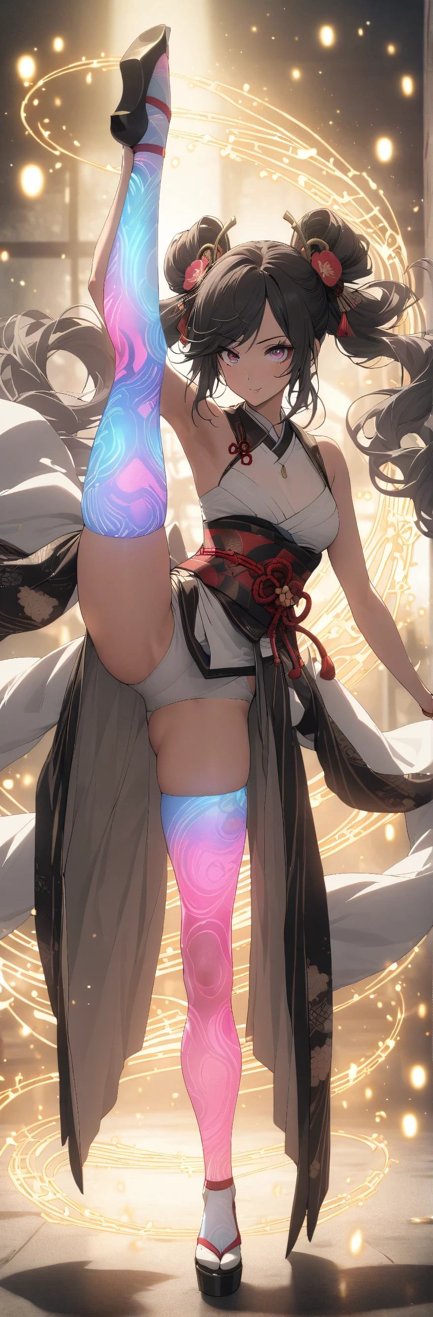 I always like to create something unique, so here's my one-click tool to create beautiful geisha girls performing standing splits, wearing stunning neon tattooed, glowing, hold-up stockings.
<br>
<br>Each generation will produce:
<br>1 Base Image at 440x1336
<br>1 Hi-Res fix Image at 664x2008
<br>1 Upscaled Image at 880x2872
<br>
<br>These are the optimal dimensions to achieve the full body standing splits pose.
<br>All other parameters are pre-configured for the best possible results, just choose the number of my beautiful geishas you want, and go!
<br>
<br>At just✨15-20 credits✨per generation set, it is accessible to everyone, and a nice
<br>easy, fun way to create these stunning beauties.
<br>
<br>Leaving me a little 💜on my tool will really make my day.
<br>Love & digital kisses
<br>Apolonia💋