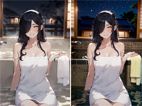 Upload an anime image to turn the background into the real world and bring the anime characters directly into 3D