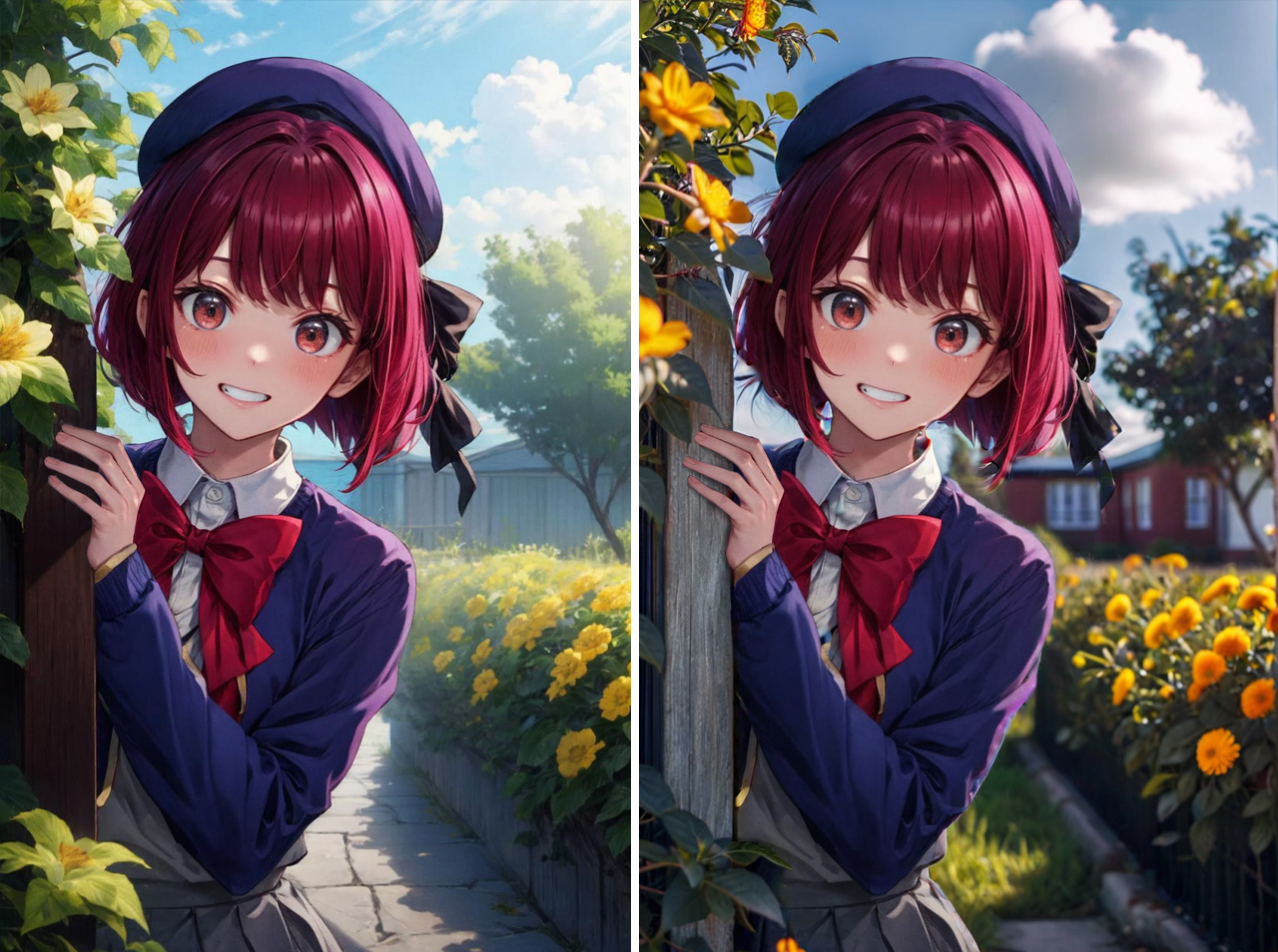 Upload an anime image to turn the background into the real world and bring the anime characters directly into 3D