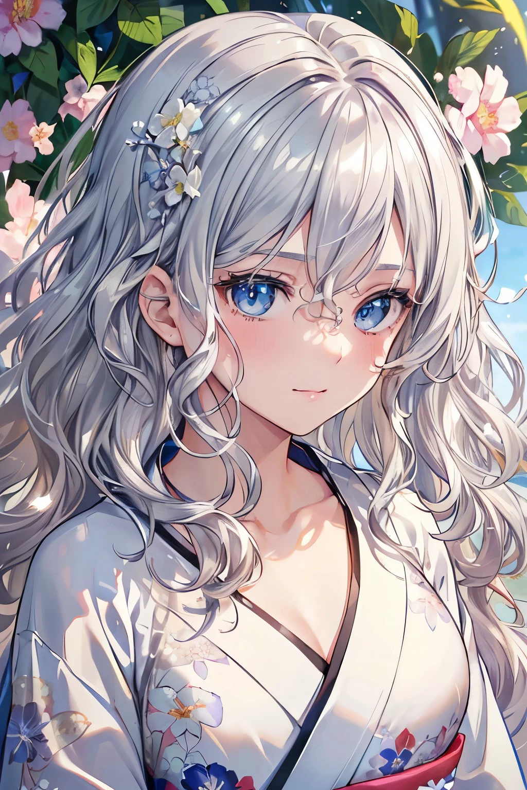 桔梗紫陽花向日葵