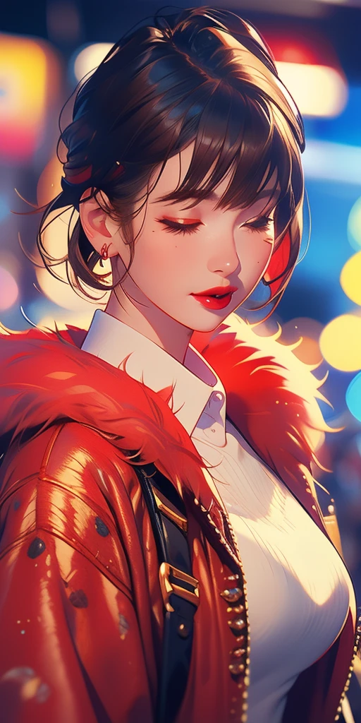 Girls with their eyes closed