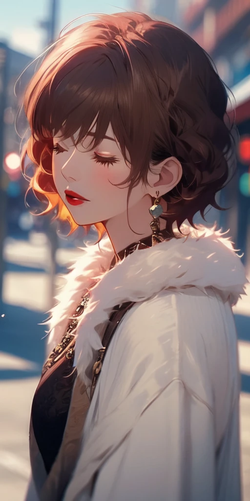 Girls with their eyes closed