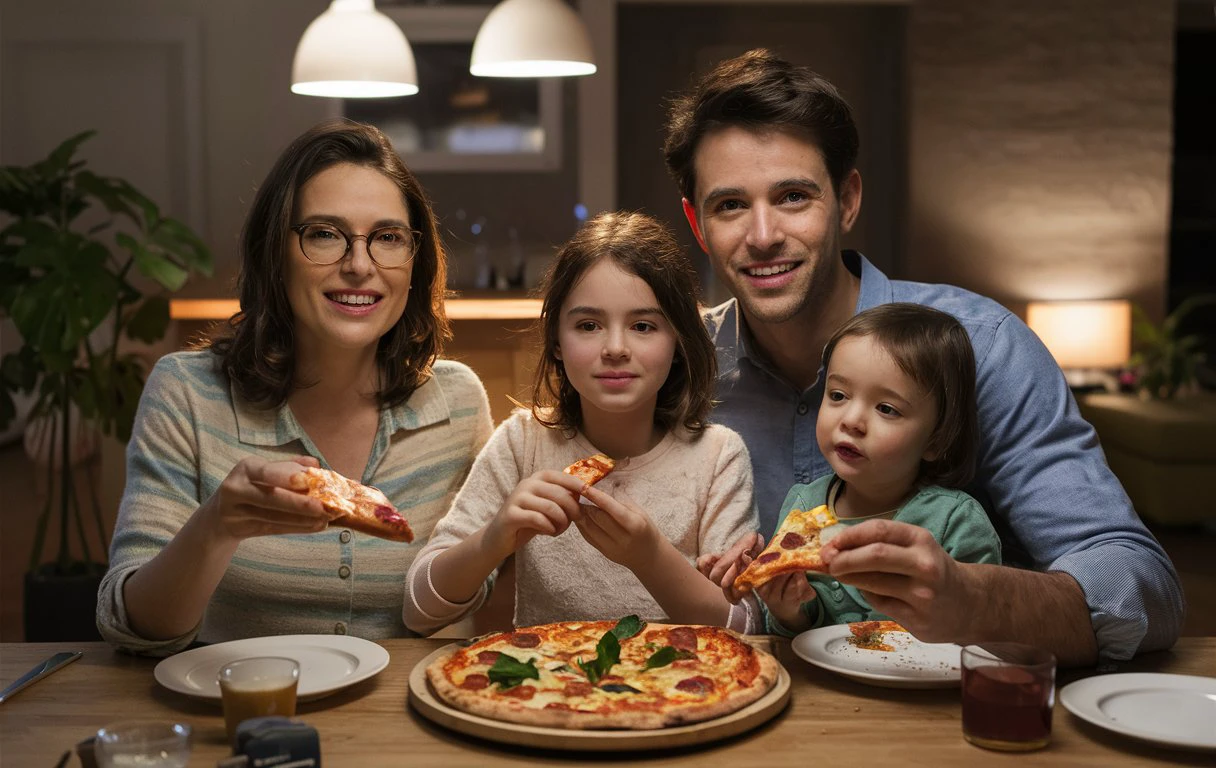 HOJE TEM PIZZA DA FAMILIA