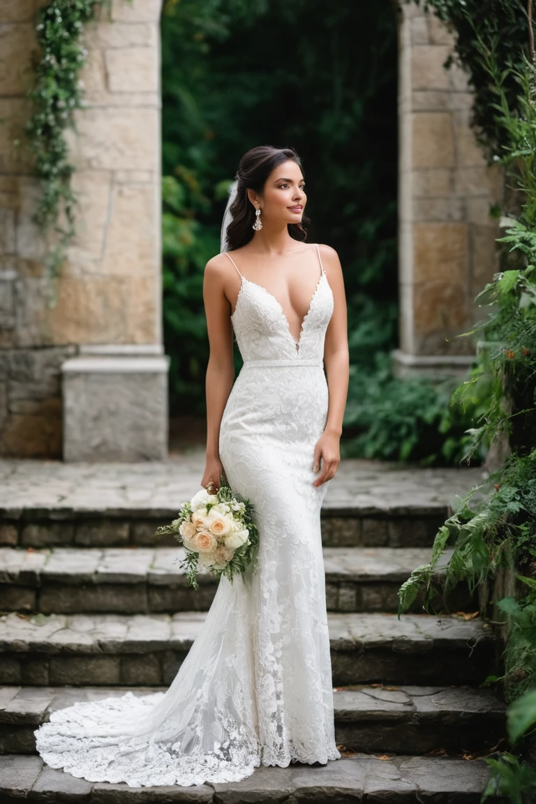 Lace and Grace: A Bride's Enchanted Moment