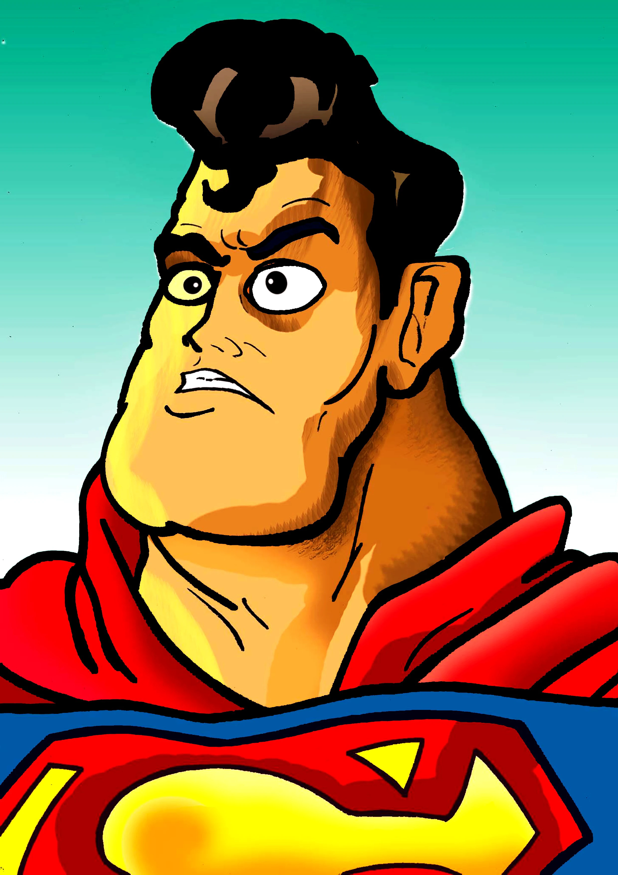 Caricatura do superman
