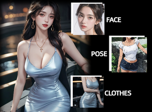 Upload images of your preferred face, clothing, and pose to create AI girlfriend with our AI girlfriend generator.