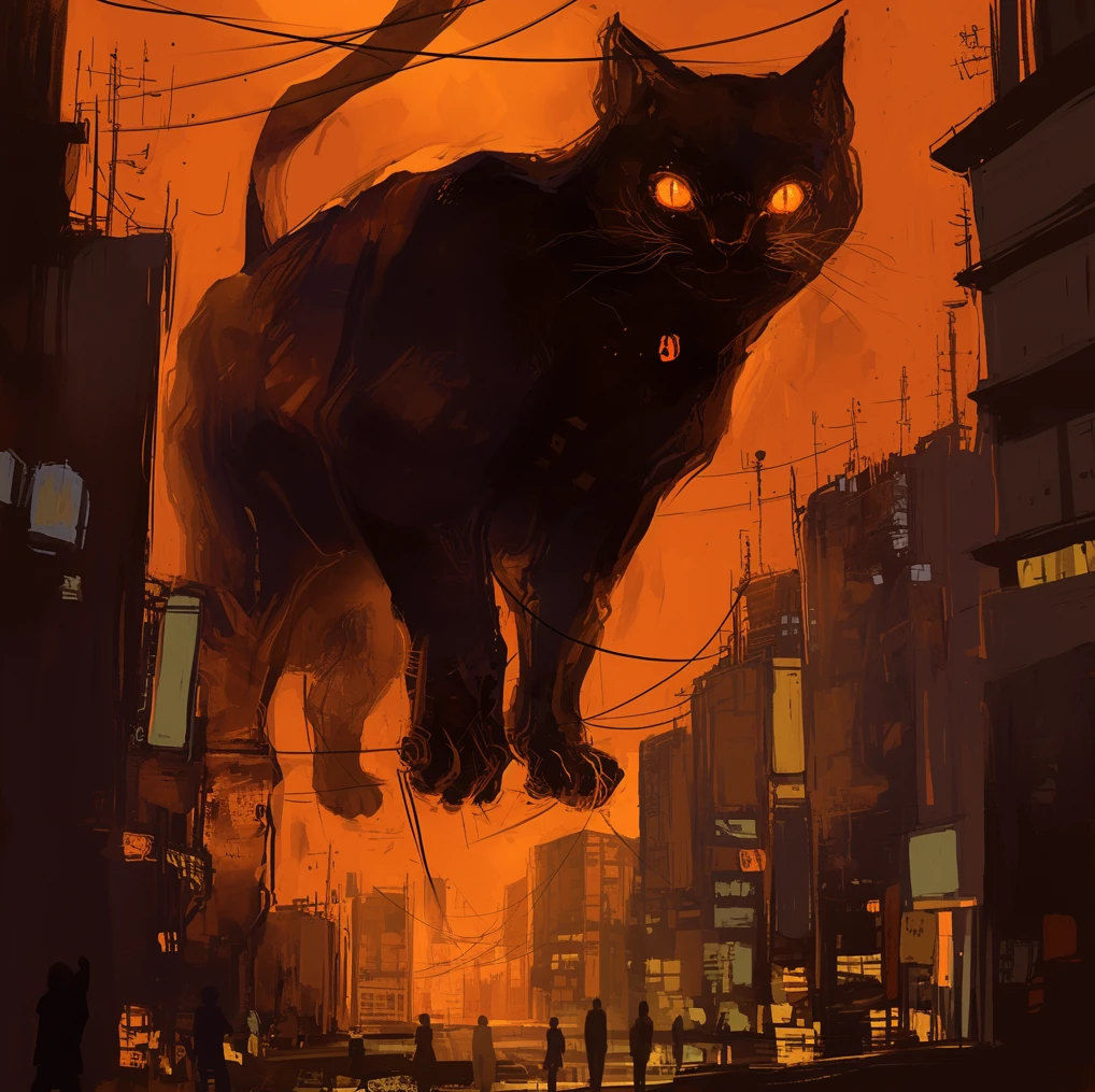 Giant Cat/巨大猫猫/巨大な猫