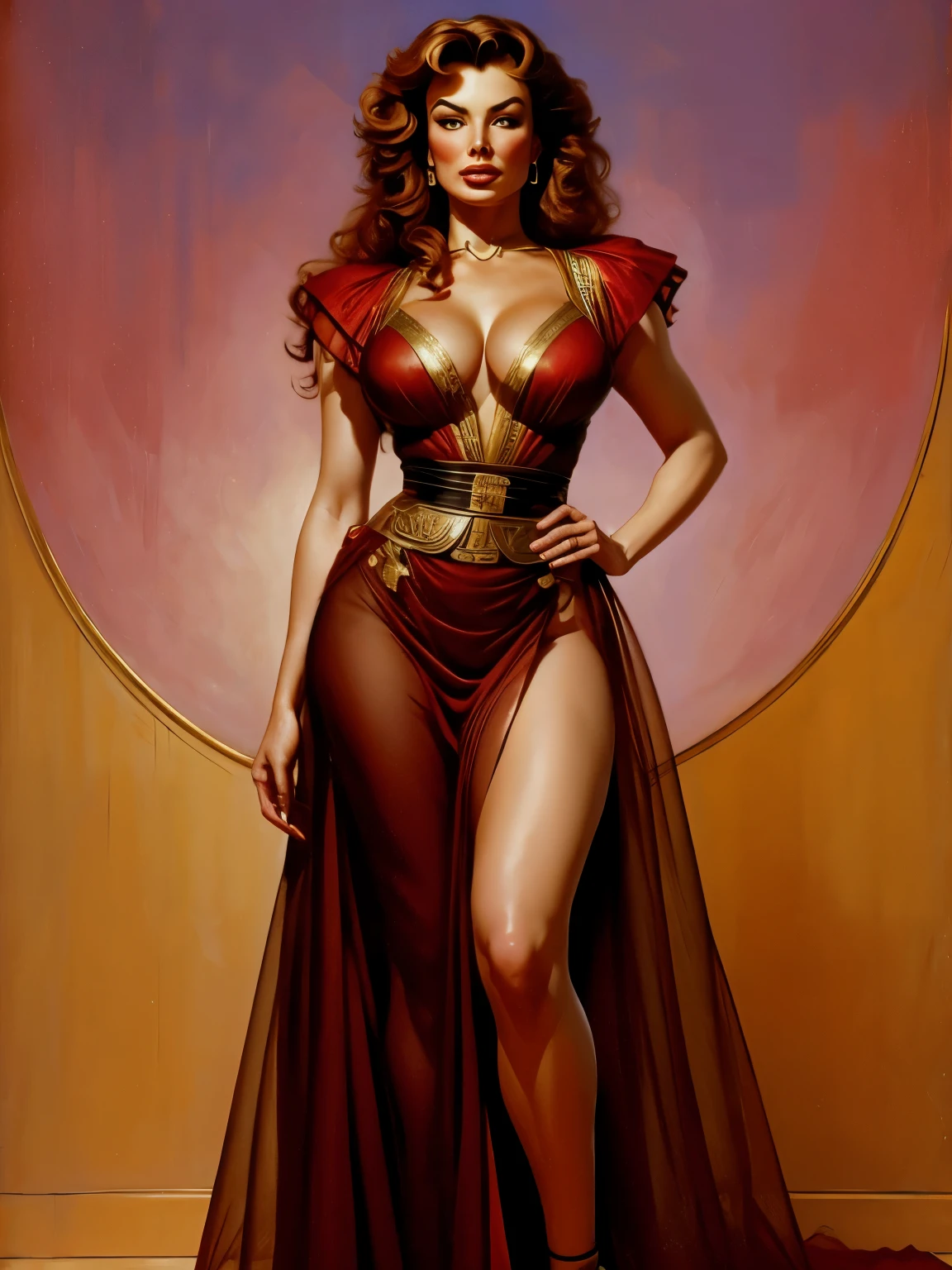 Kelly LEBROCK in the style of old '80s movie posters