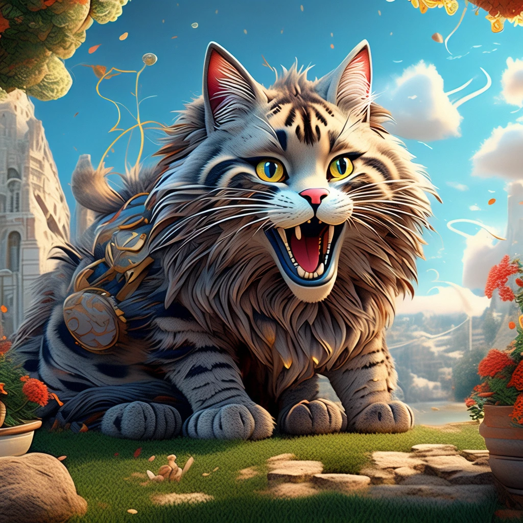 Giant Cat/巨大猫猫/巨大な猫