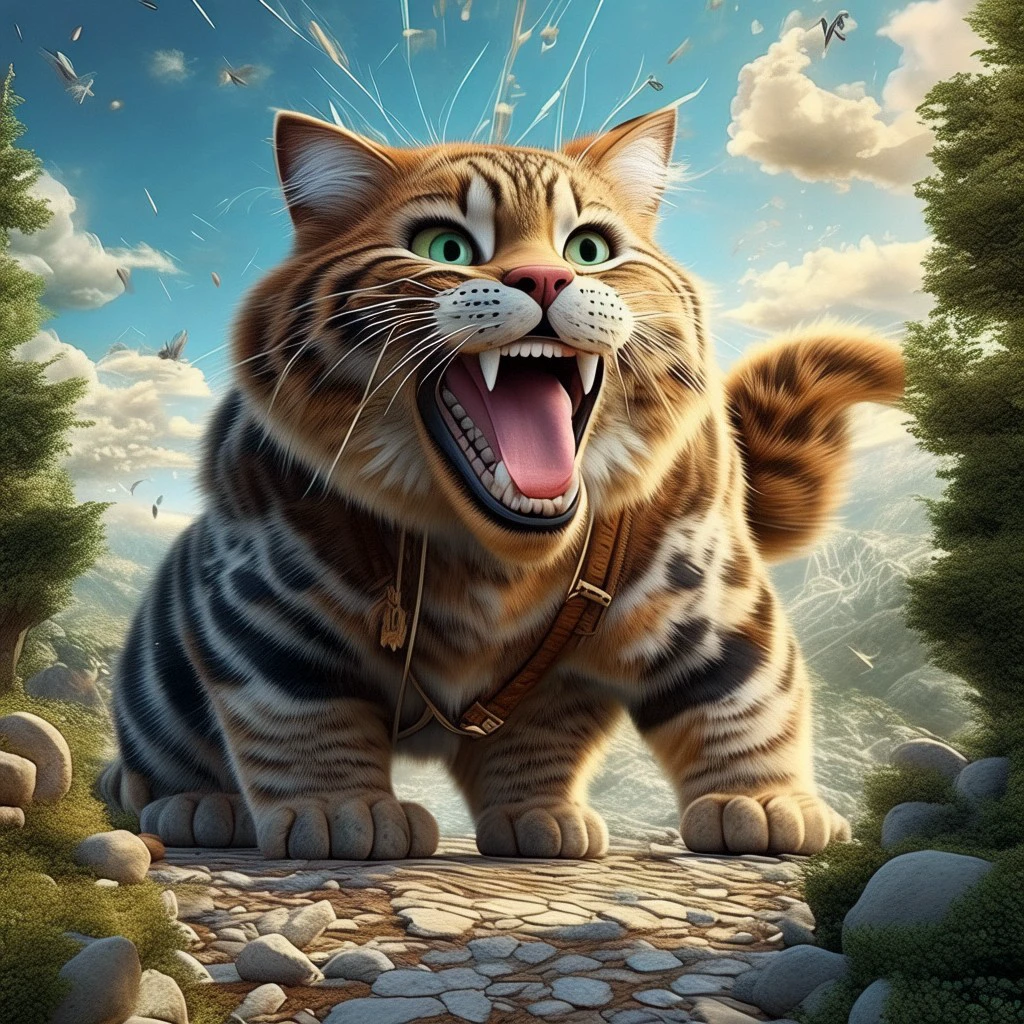 Giant Cat/巨大猫猫/巨大な猫