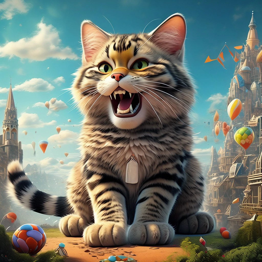 Giant Cat/巨大猫猫/巨大な猫