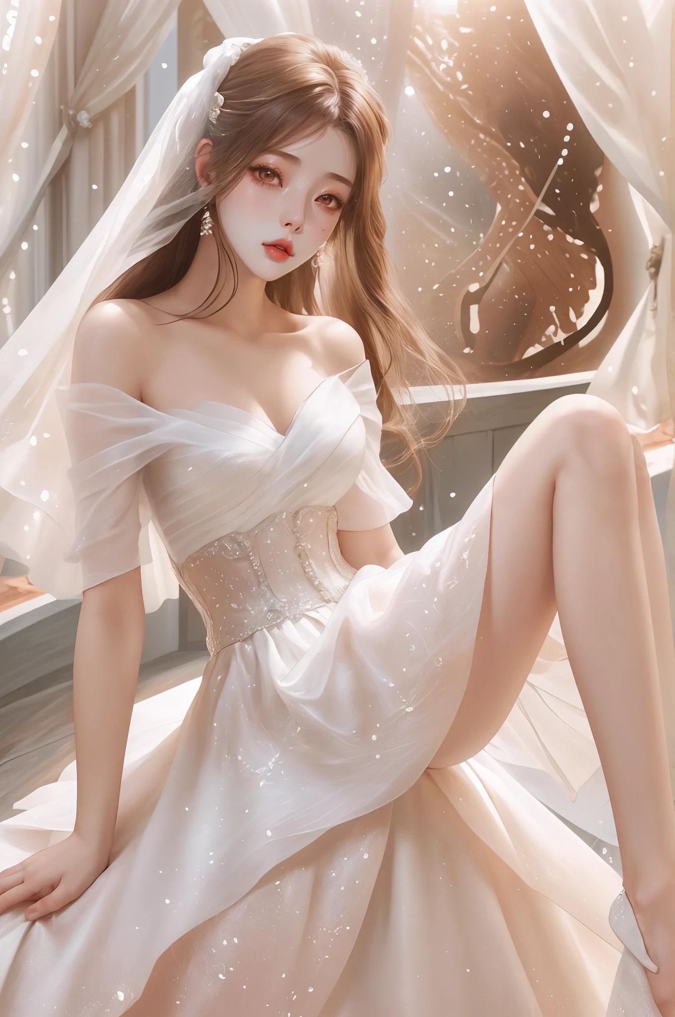 오늘 결혼하는 아름다운 여성