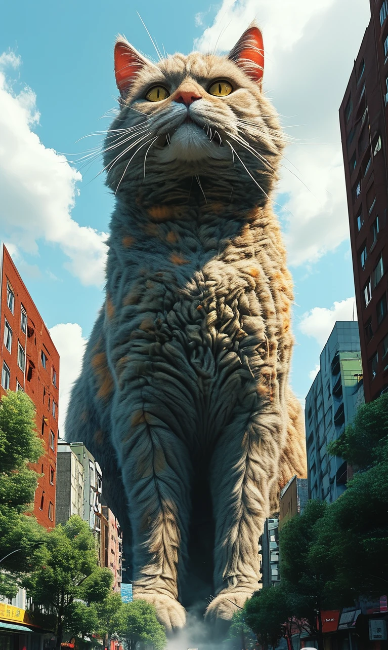 Giant Cat/巨大猫猫/巨大な猫