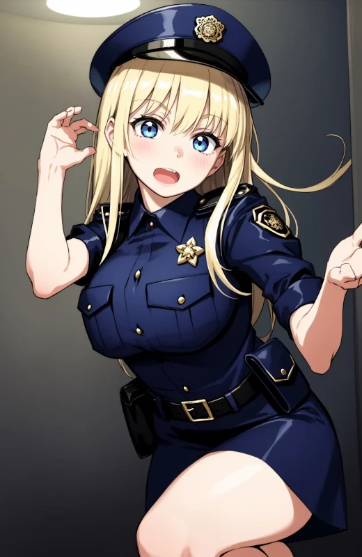 金髪の警官