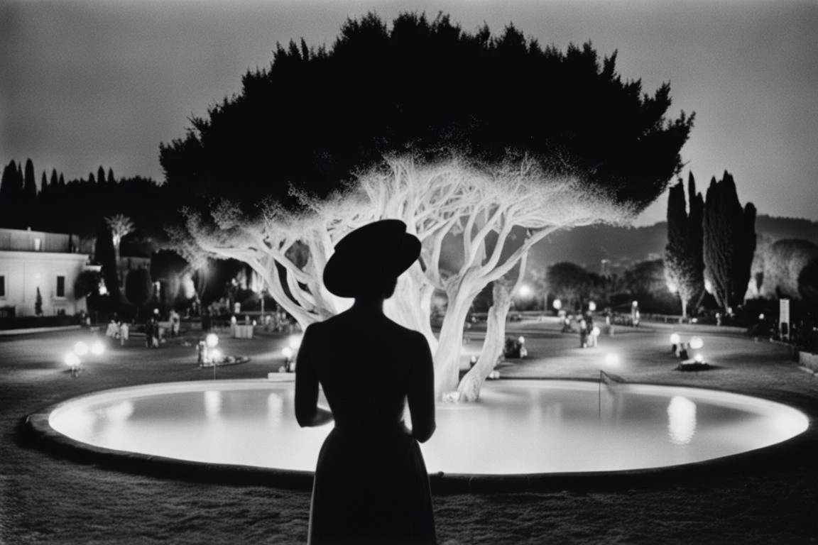 Scene of an old Italian movie