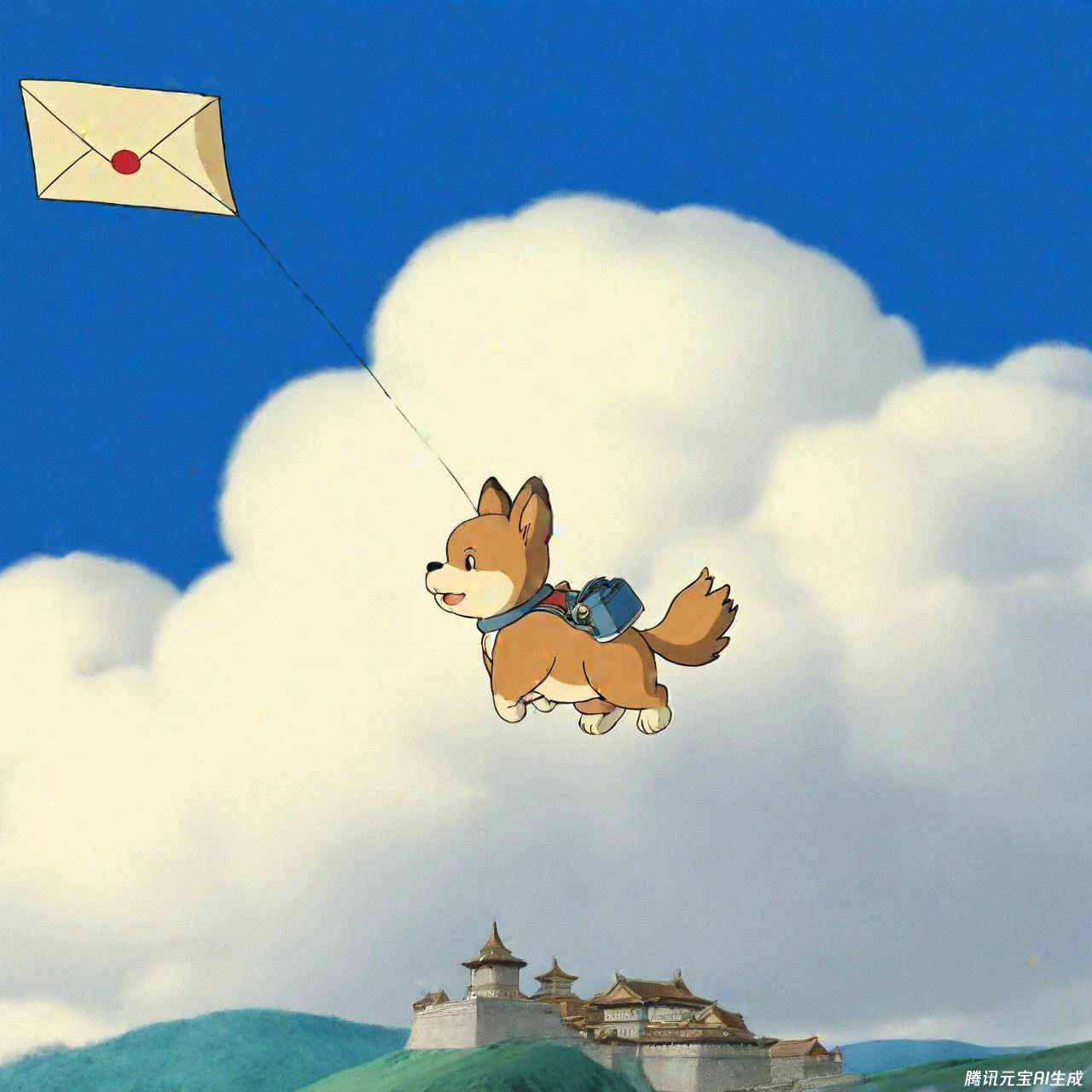 Flying Puppy/飞天小狗/飛んでいる子犬