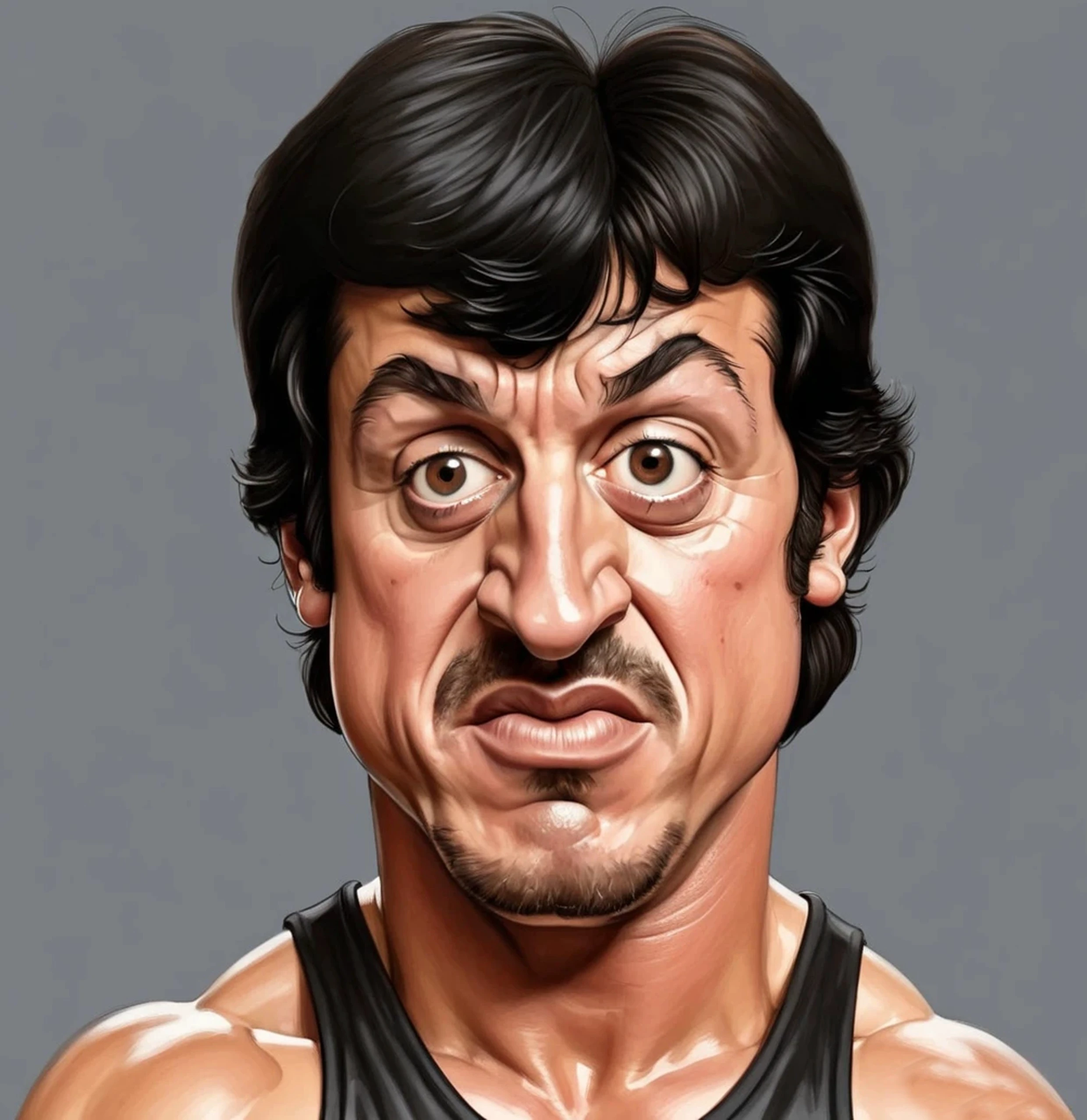 Caricatura de Rocky Balboa