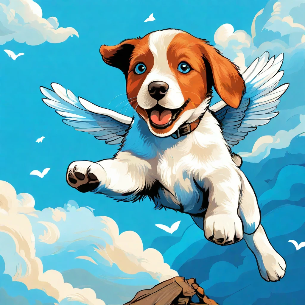 Flying Puppy/飞天小狗/飛んでいる子犬