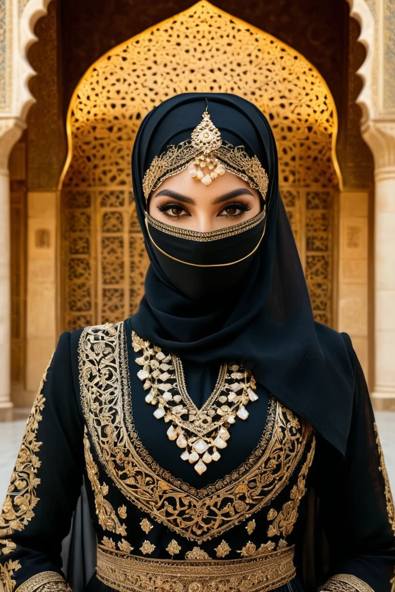Gilded Grace: A Portrait of Cultural Elegance