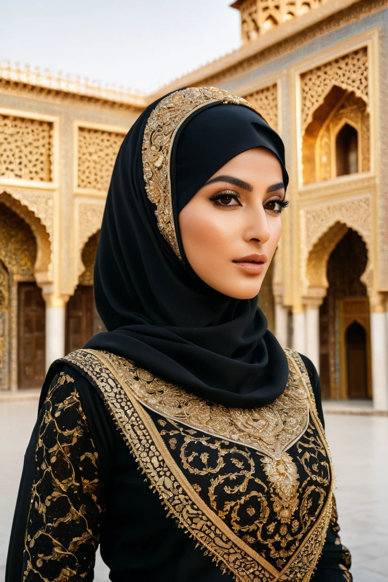 Gilded Grace: A Portrait of Cultural Elegance