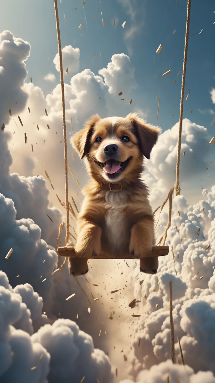 Flying Puppy/飞天小狗/飛んでいる子犬