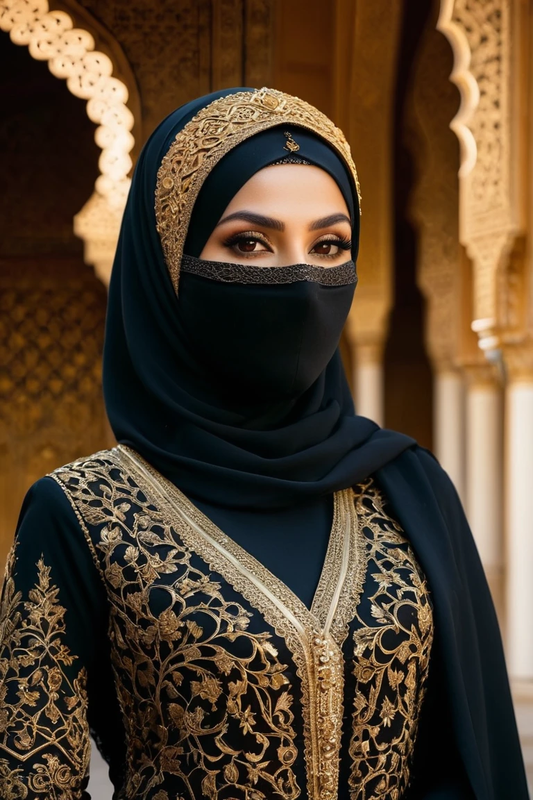 Gilded Grace: A Portrait of Cultural Elegance