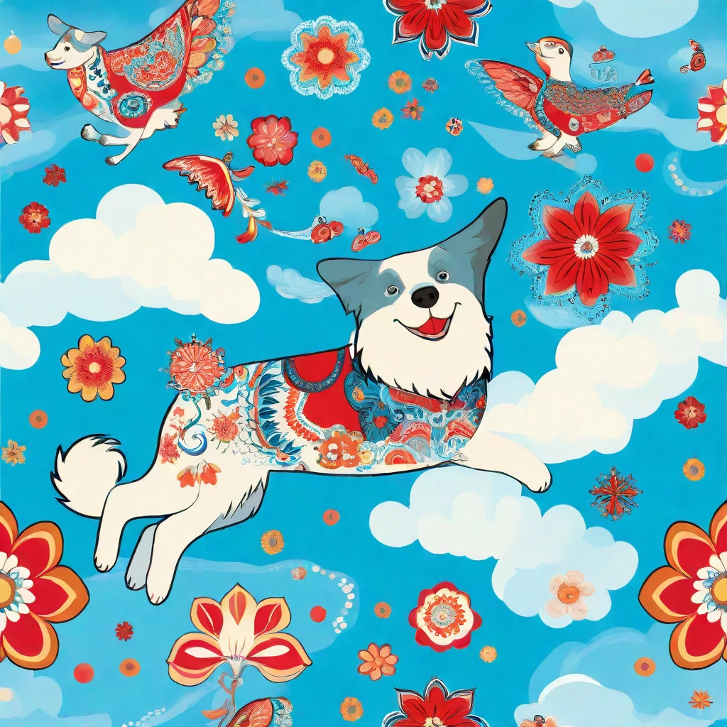 Flying Puppy/飞天小狗/飛んでいる子犬