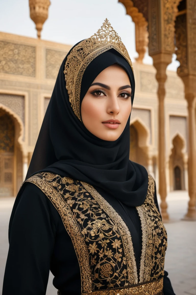 Gilded Grace: A Portrait of Cultural Elegance