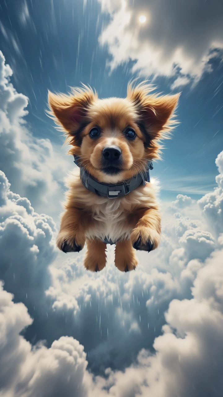 Flying Puppy/飞天小狗/飛んでいる子犬