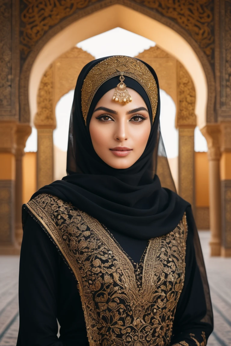 Gilded Grace: A Portrait of Cultural Elegance