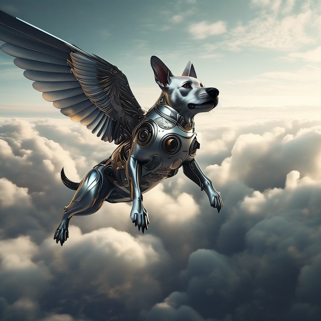 Flying Puppy/飞天小狗/飛んでいる子犬