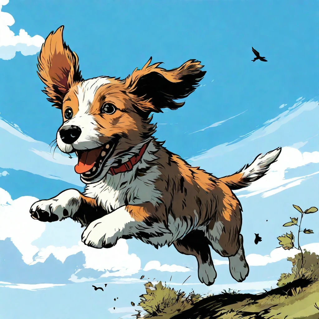 Flying Puppy/飞天小狗/飛んでいる子犬