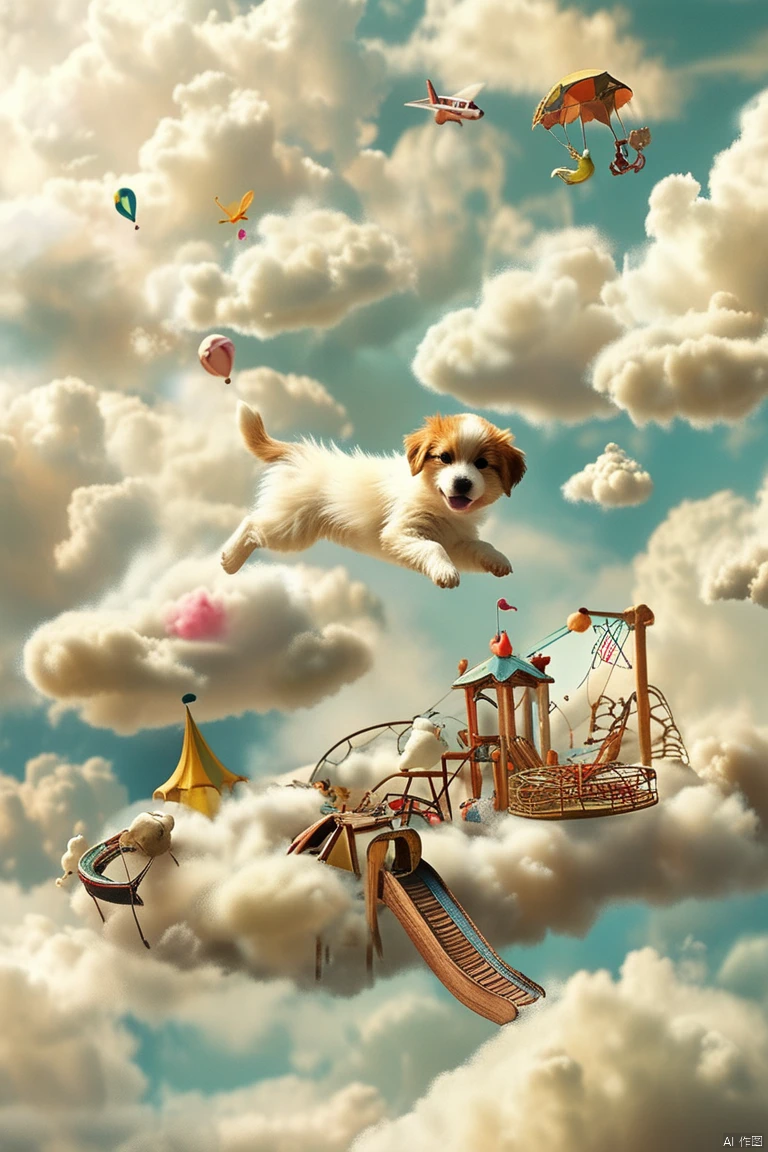 Flying Puppy/飞天小狗/飛んでいる子犬