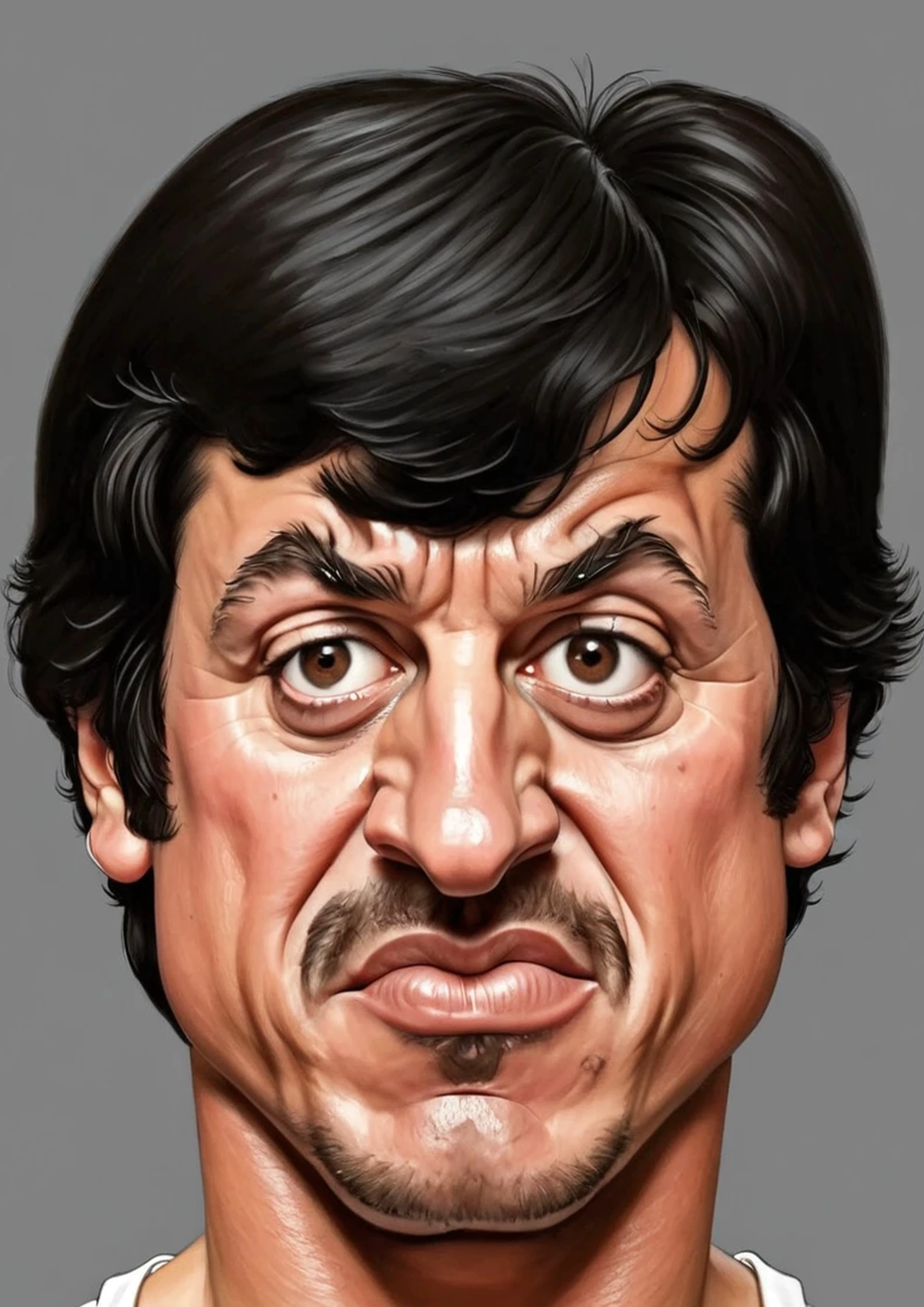 Caricatura de Rocky Balboa
